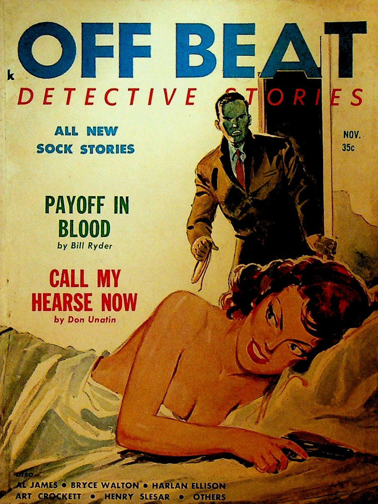 Off Beat Detective Stories November 1958 Harlan Ellison Henry Slesar0