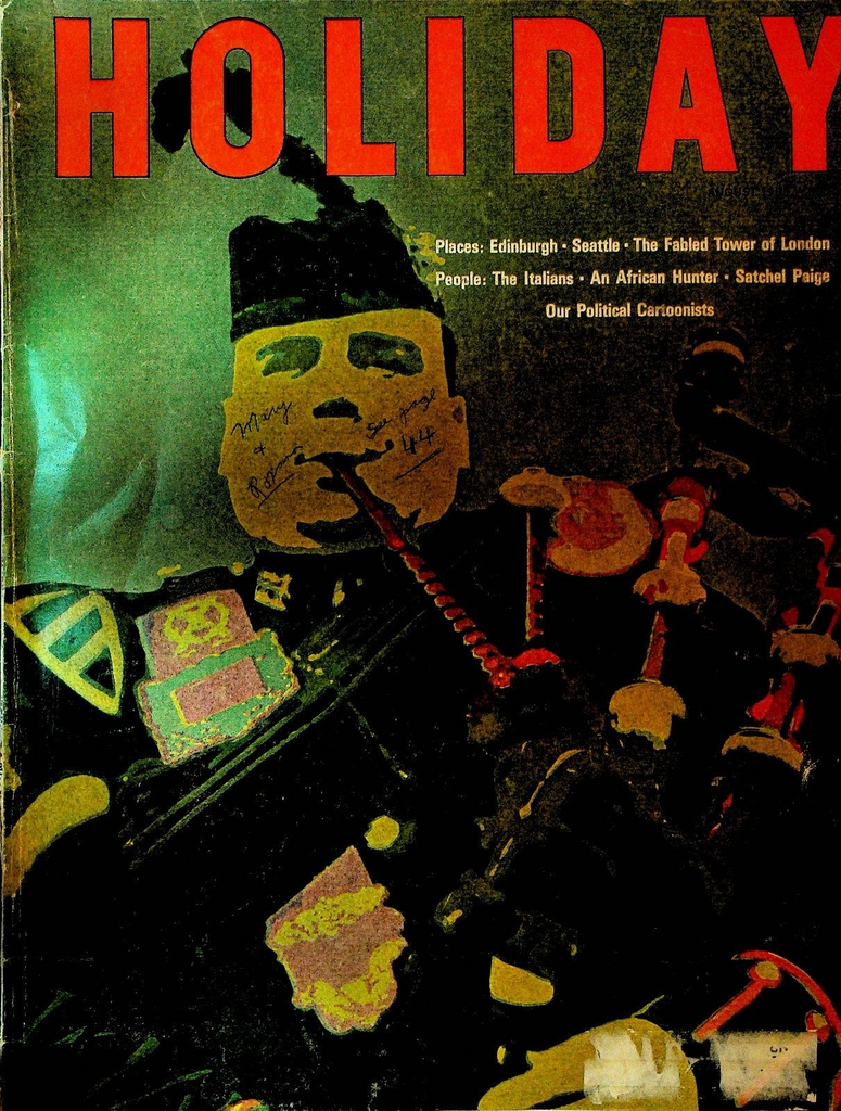 Holiday Magazine August 1965 Satchel Paige Richard Condon Richard Bach