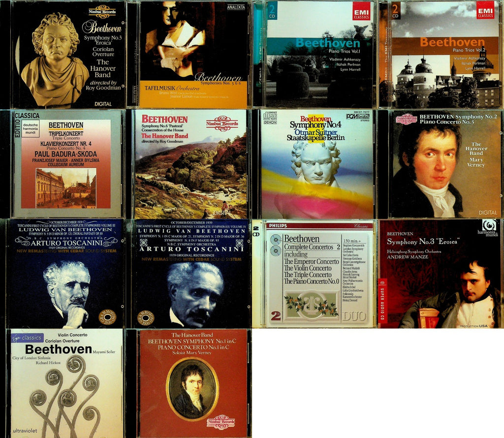 Beethoven Lot of 14 CDs Classical Music Hanover Band Arturo Toscanini0