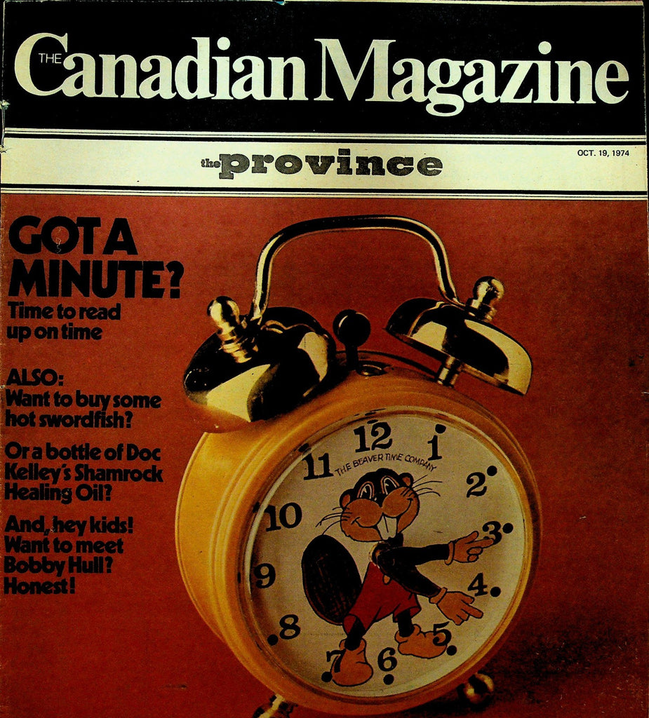 The Province Canadian Magazine October 19 1974 Doc Kelley Bobby Hull0