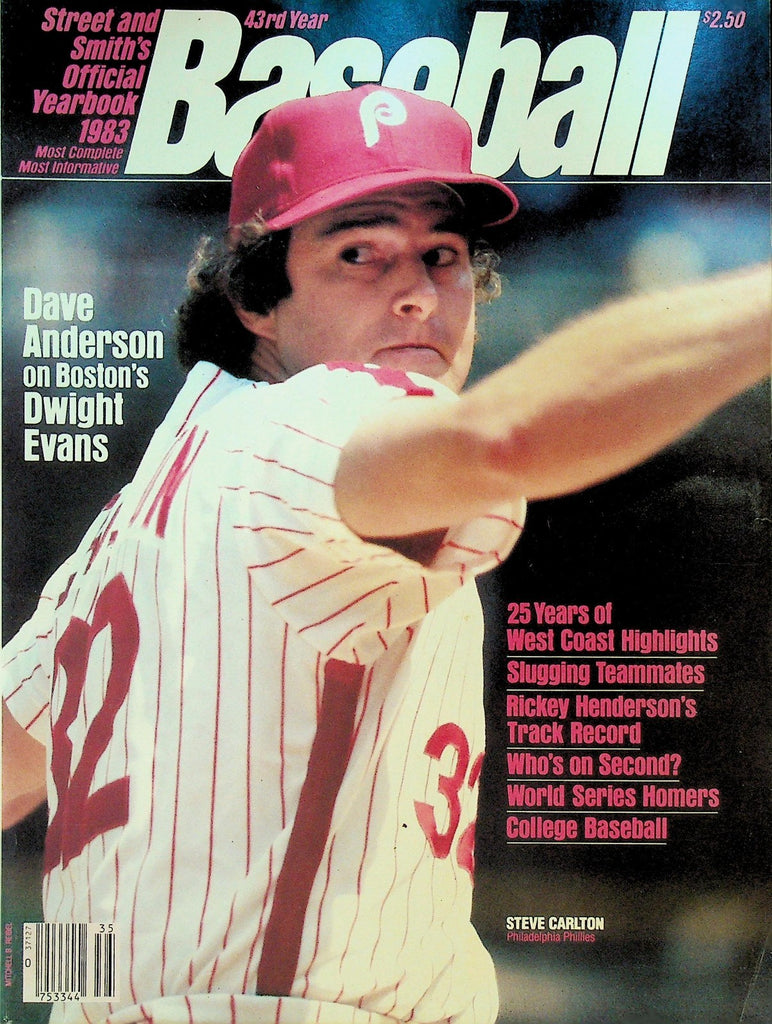 Street & Smith's Official Baseball Yearbook 1983 Steve Carlton Dwight Evans0