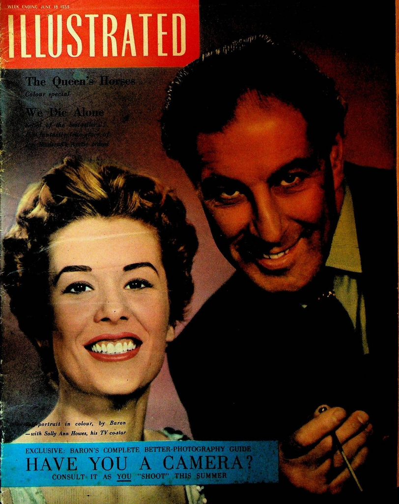 Illustrated Magazine June 18 1955 Marilyn Monroe Humphrey Bogart Baron Photos