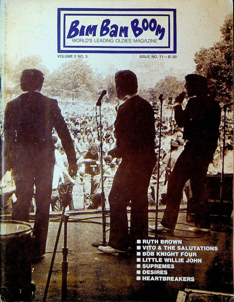 Bim Bam Boom Magazine #11 The Supremes Ruth Brown Johnny Angel Bob Knight Four0
