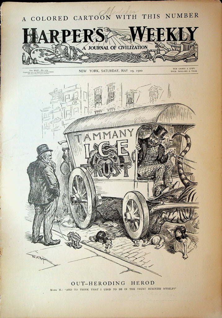 Harper's Weekly May 19 1900 Tammany Hall Ice Trust Paris Exposition 0