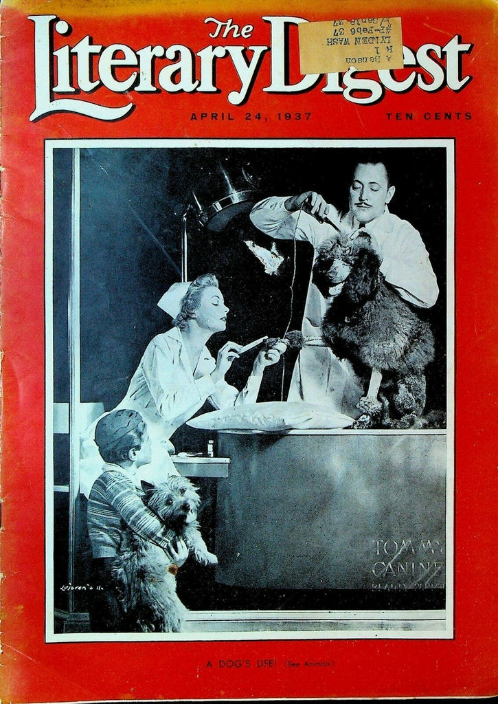 Literary Digest April 24 1937 Sumo Wrestling NY Rugby Club Rosalind Russell0