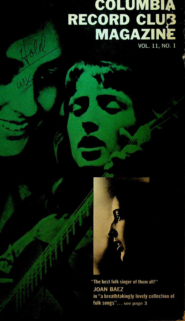 Columbia House Record Club Magazine 1964 Vol 11 #1 Joan Baez The Beatles0