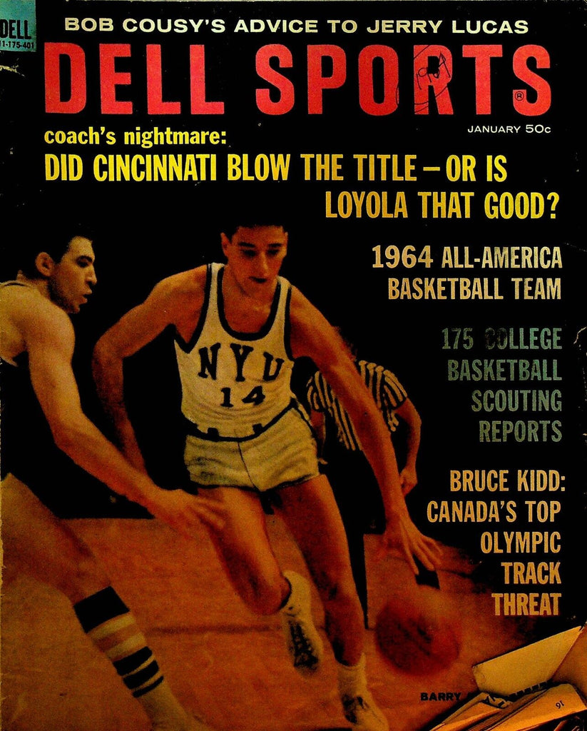 Dell Sports Magazine January 1964 Barry Kramer Basketball Bruce Kidd Jerry Lucas