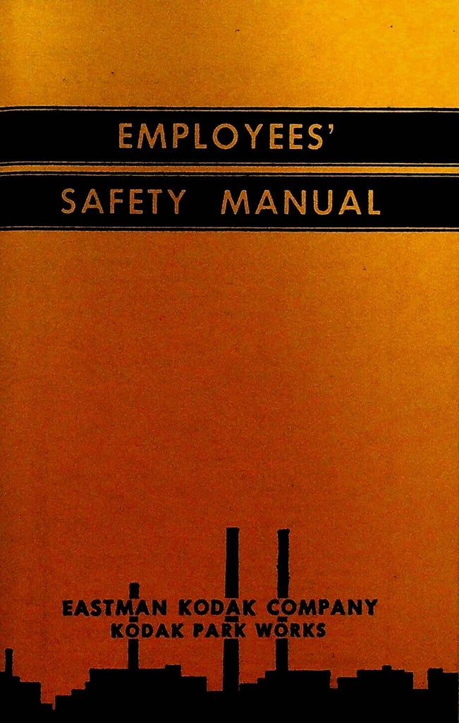 Eastman Kodak Employees Safety Manual Booklet ca 1930