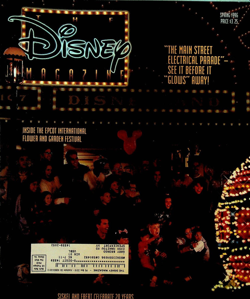 Disney Magazine Winter 1994 Mary Poppins Paul Winchell Grim Grinning Ghosts