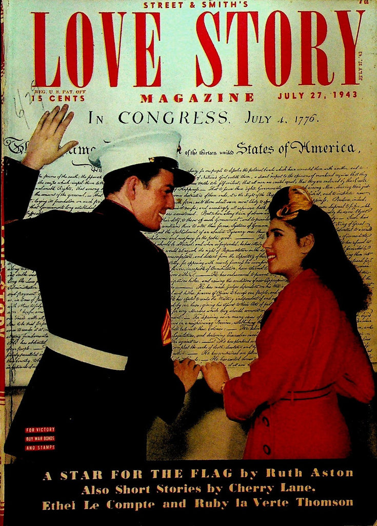 Love Story Pulp July 27 1943 Ruth Aston Cherry Lane Ethel Le Compte0