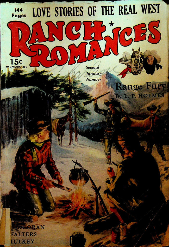 Ranch Romances Pulp January 17 1941 LP Holmes Austin Corcoran Marshal South0