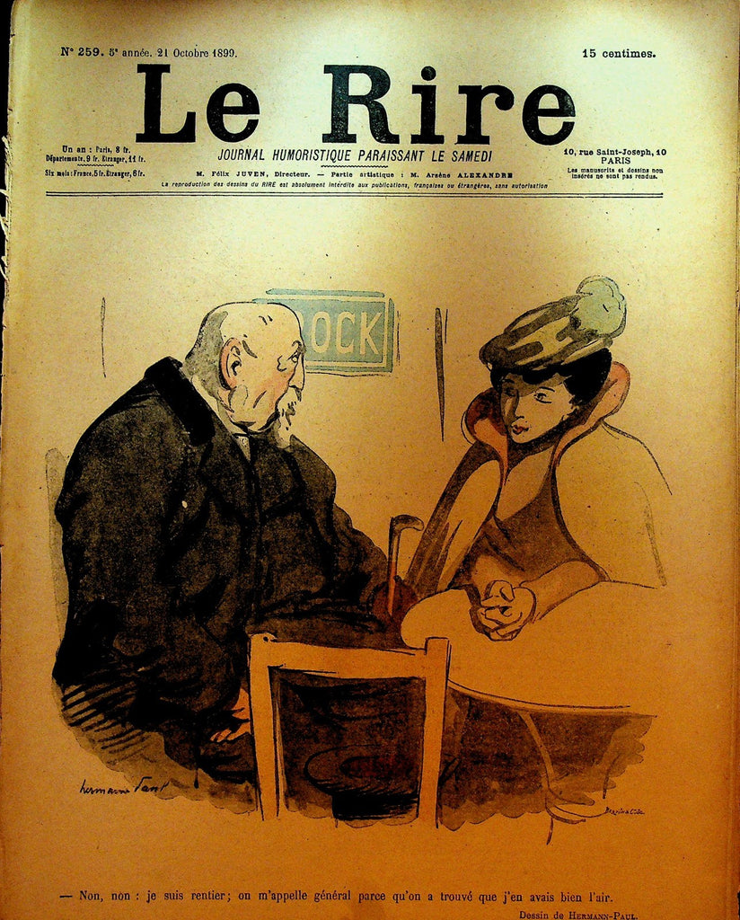 La Rire French Humor Magazine 259 October 21 18990