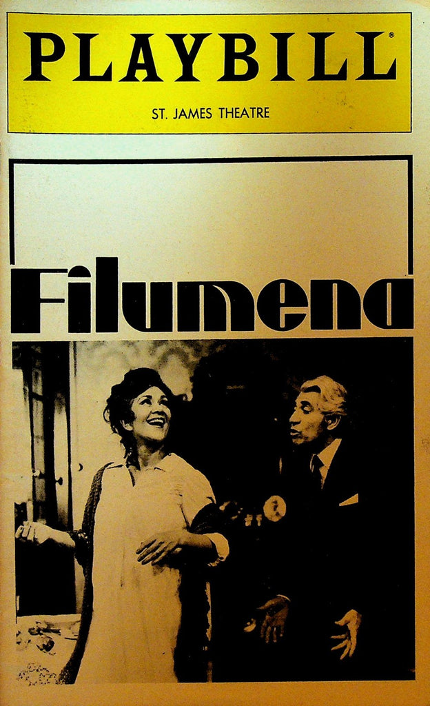 Filumena Playbill February 1980 Joan Plowright Frank Finlay Donna Davis0