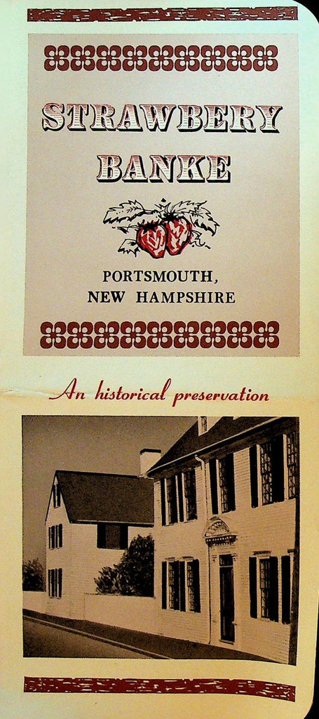 Strawberry Banke Portsmouth New Hampshire 1965 Brochure Historical Preservation0