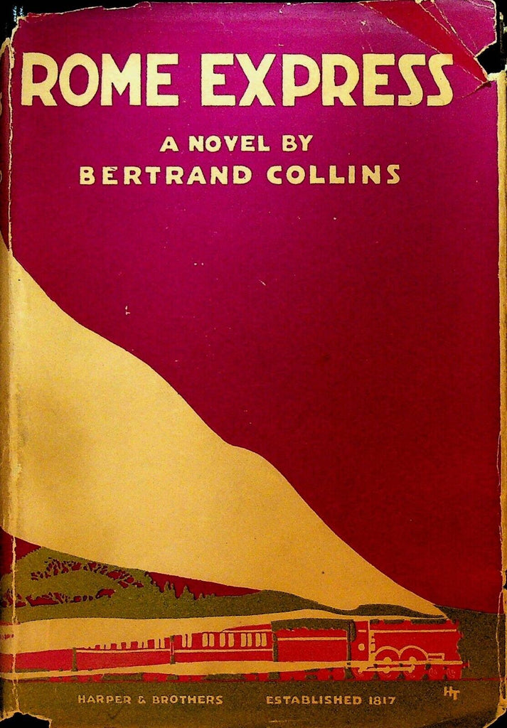 Rome Express Bertrand Collins HC DJ 1928 Seattle Guendolen Plestcheeff
