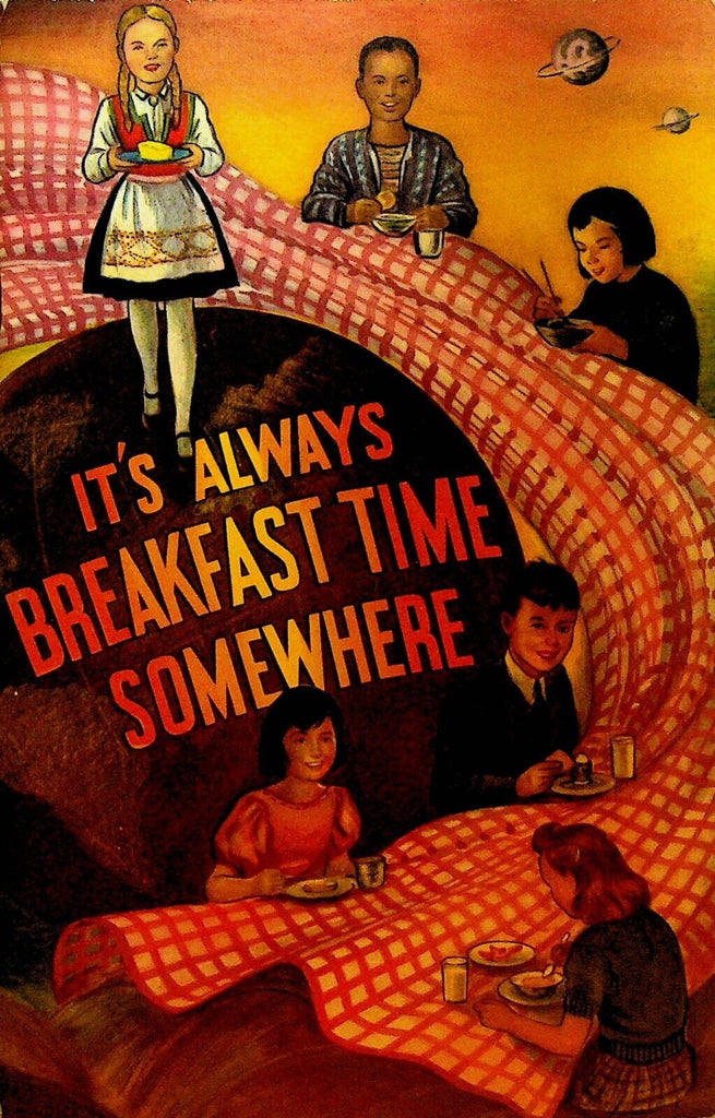 It's Always Breakfast Time Somewhere National Dairy Council 1956 Booklet