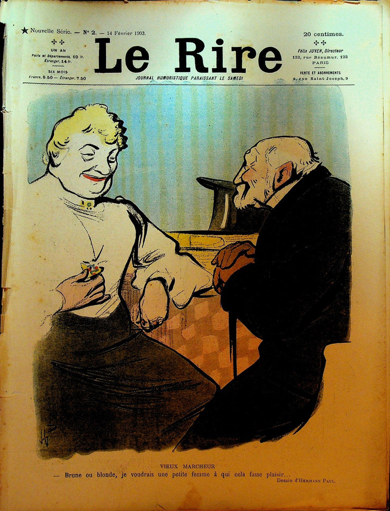 La Rire French Humor Magazine New Series #2 February 14 19030