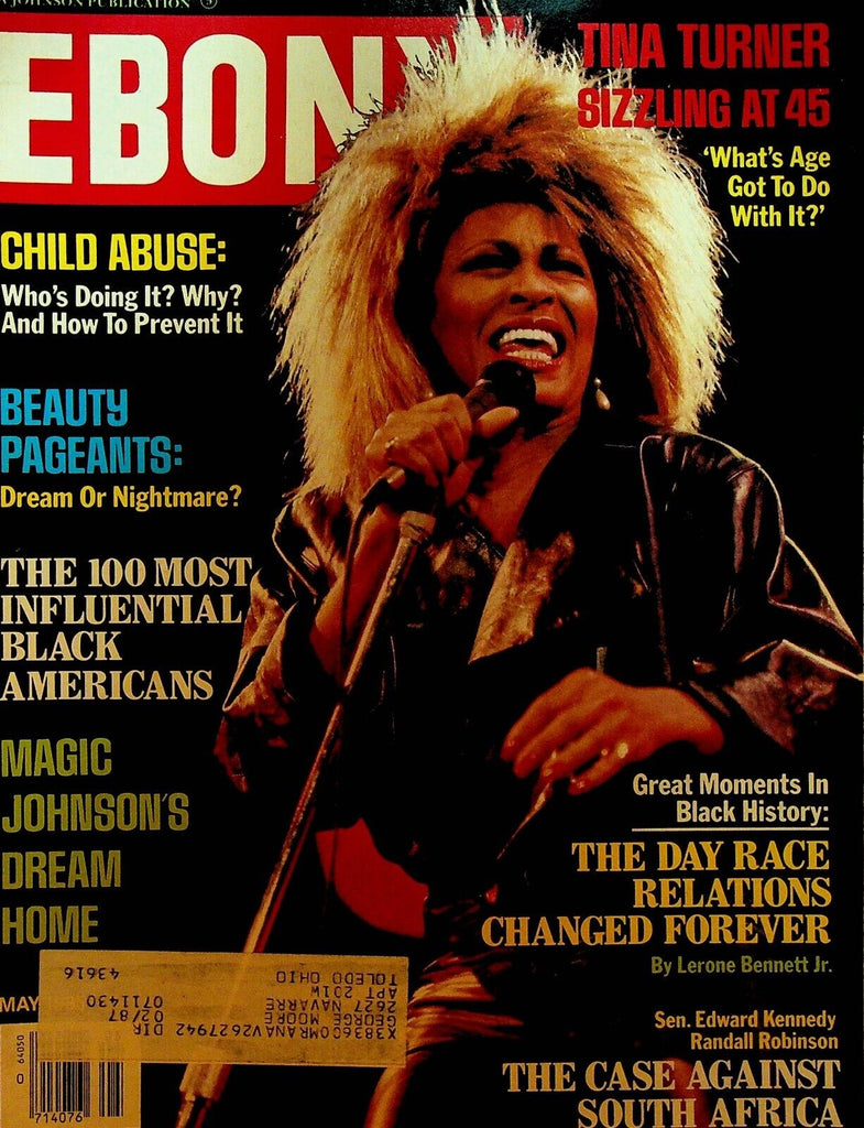 Ebony Magazine May 1985 Tina Turner Magic Johnson Jeffrey Osbourne