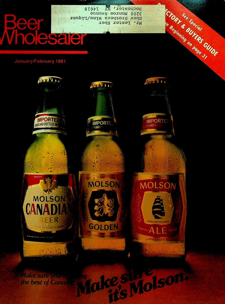 Beer Wholesaler Magazine January 1981 Molson Horlock of Houston Grolsch0