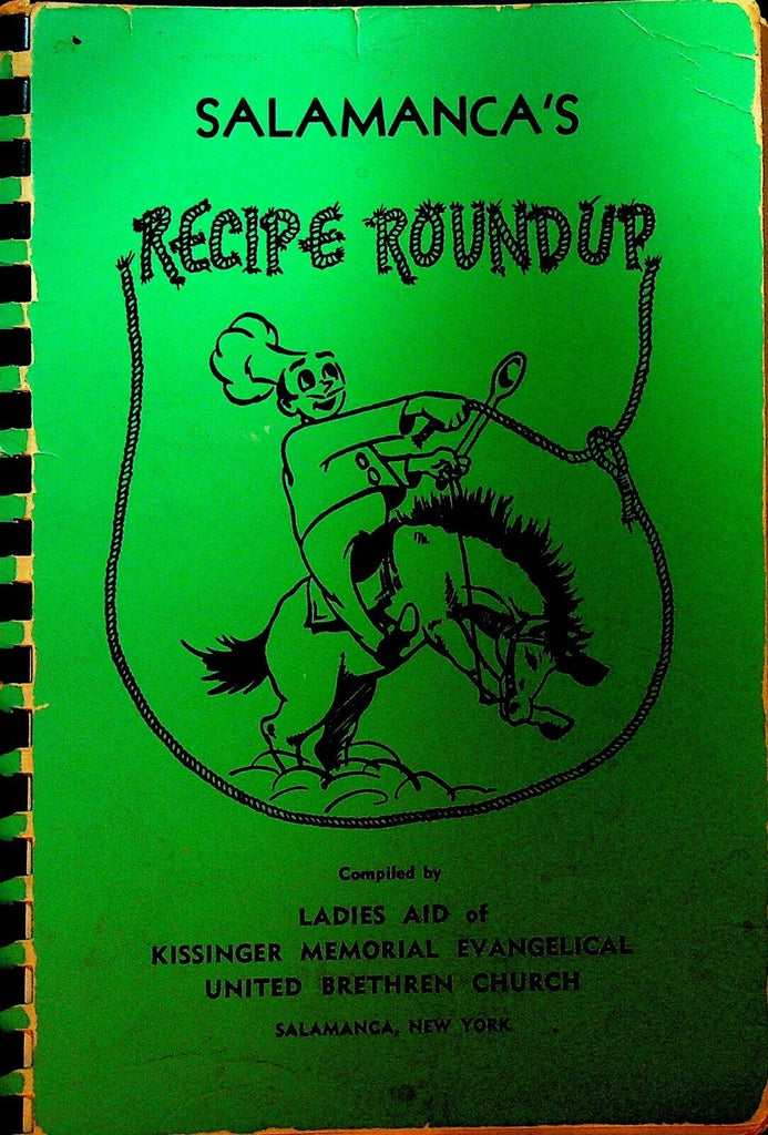 Salamanca NY Recipe Roundup Cookbook 1954 Kissinger United Brethren Church