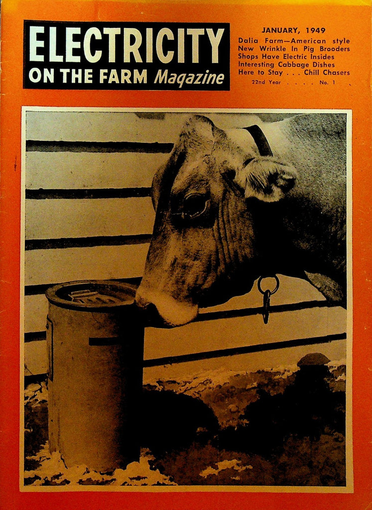 Electricity on the Farm Magazine January 1949 Dalia Farm Mt Clements Michigan0