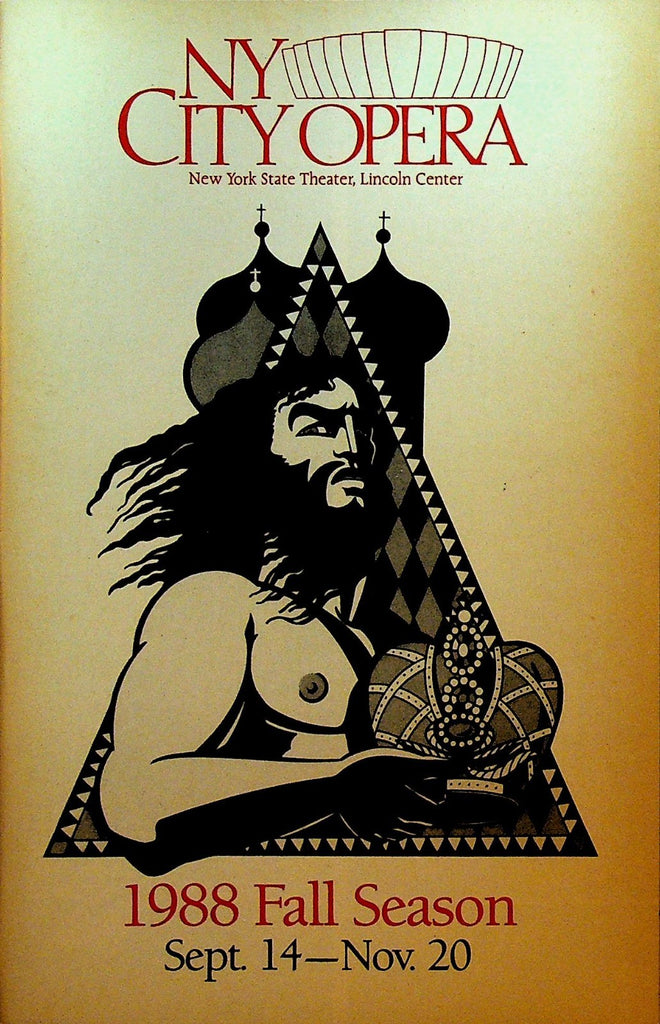 Il Barbiere di Siviglia New York City Opera Playbill October 22 19880