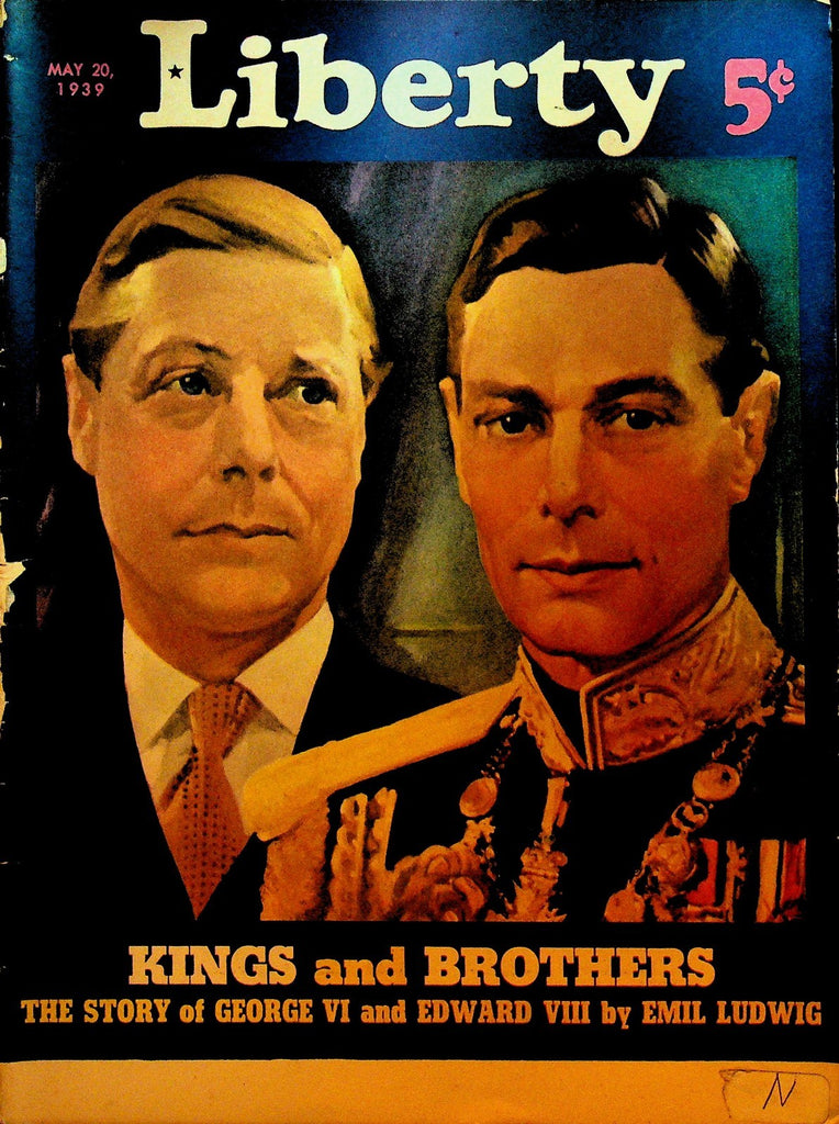 Liberty Magazine May 20 1939 King George VI Lana Turner Robert Preston0