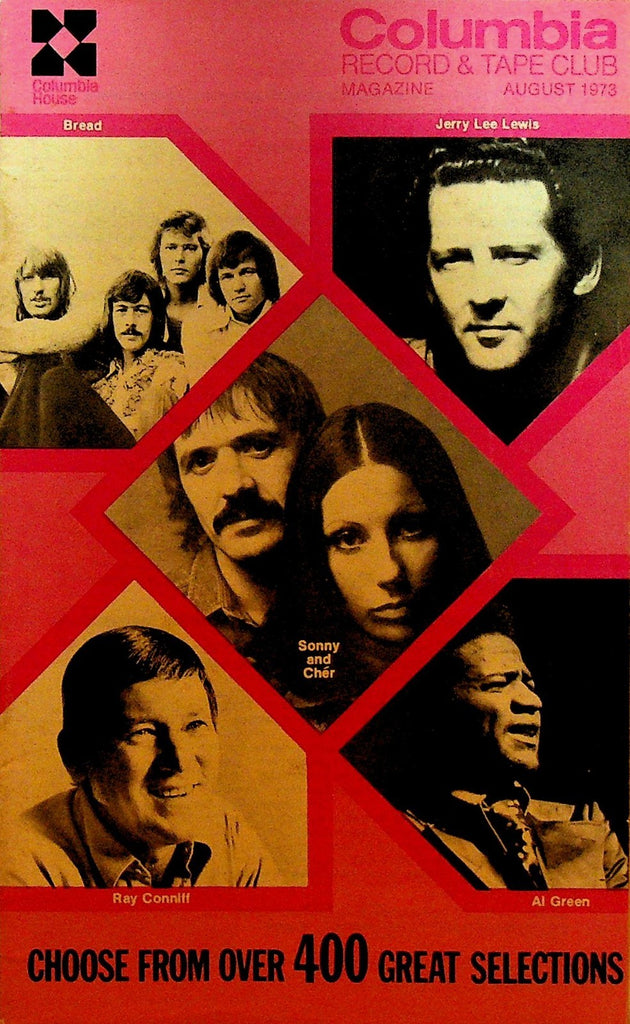 Columbia House Record Club Magazine August 1973 Sonny & Cher Al Green Bread0