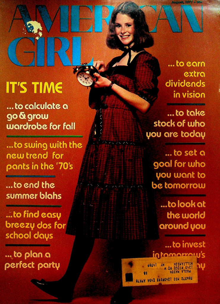 American Girl Magazine August 1977 Girl Scouts Andrea McCardle Annie Musical0