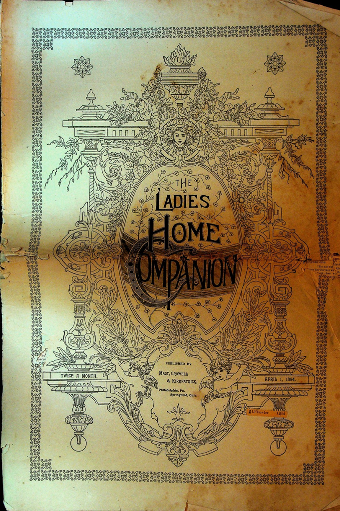 Ladies Home Companion Magazine April 1 1894 Fashion0