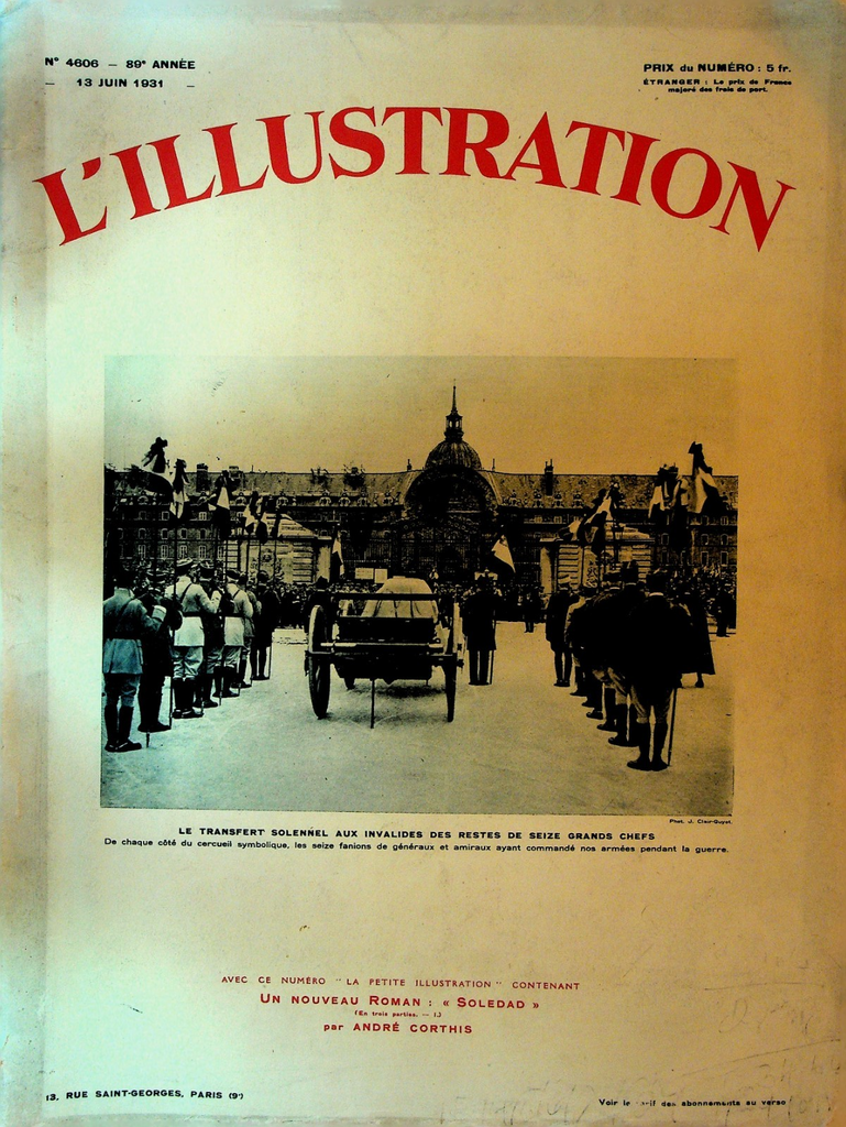 L'Illustration Magazine June 13 1931 Auguste Piccard Damascus0