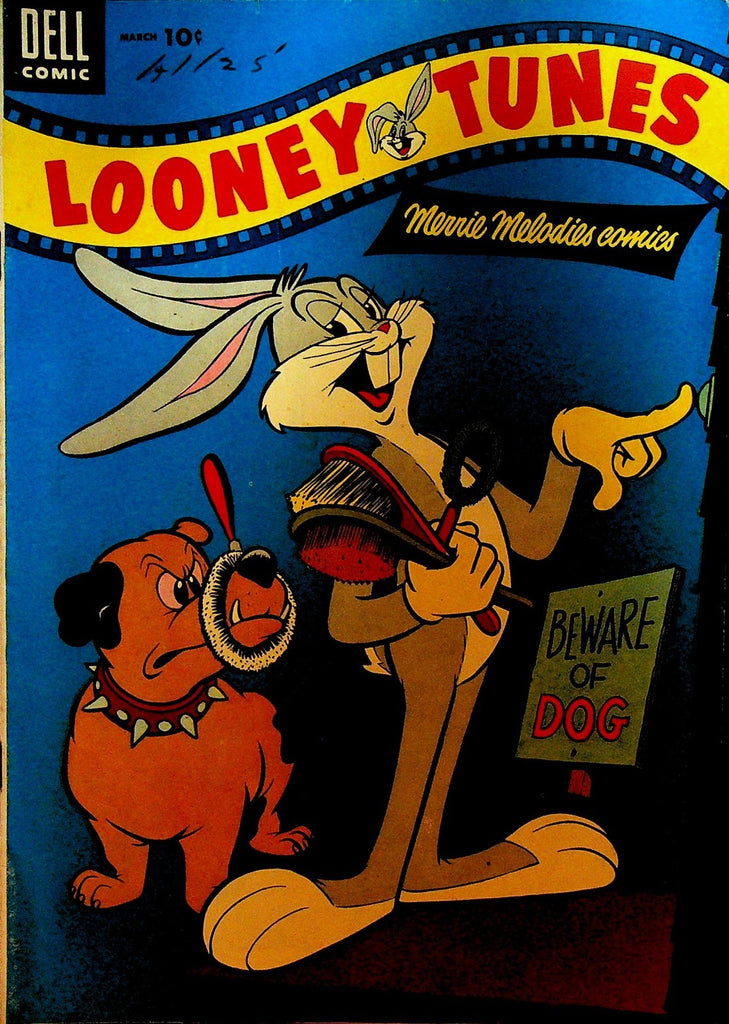 Looney Tunes 161 Dell Comics 1955 Bugs Bunny Door to Door Salesman Beware Dog0