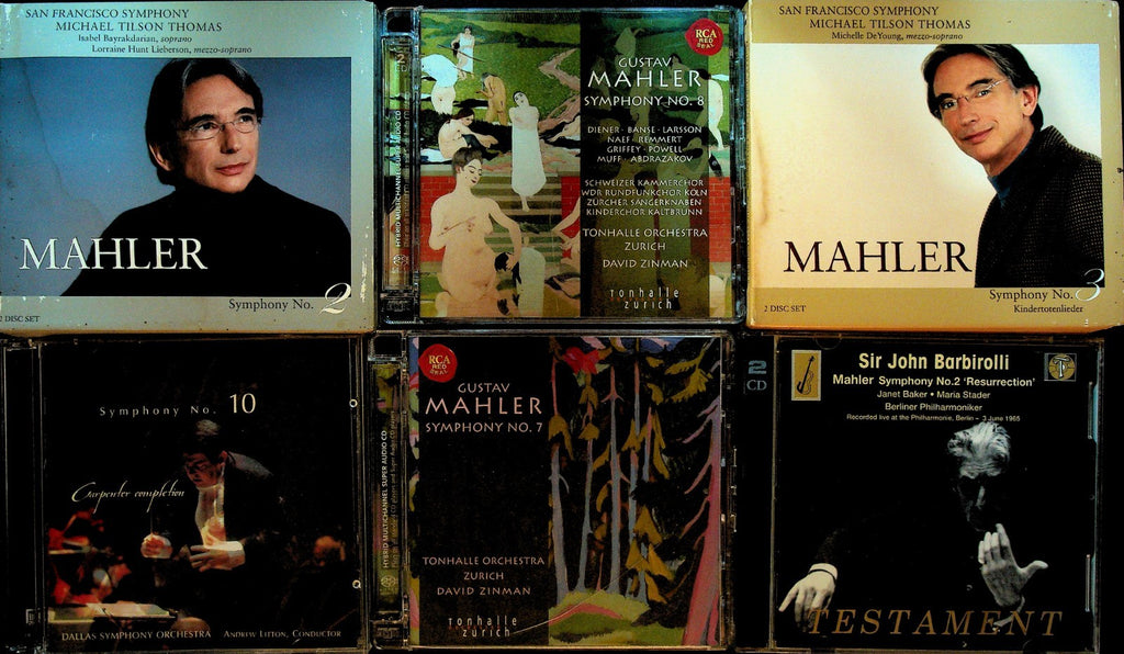Gustav Mahler Lot of 6 CDs Classical Music Symphonies Orchestra0