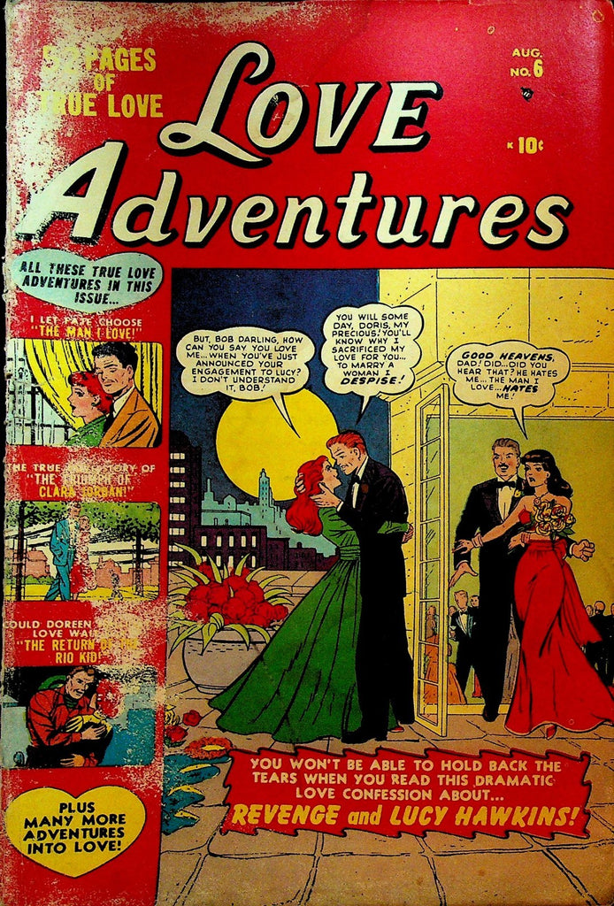 Love Adventures 6 Manvis 1951 Golden Age Romance Comic0
