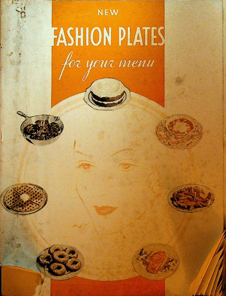 New Fashion Plates for Your Menu Recipe Booklet Planters 19320
