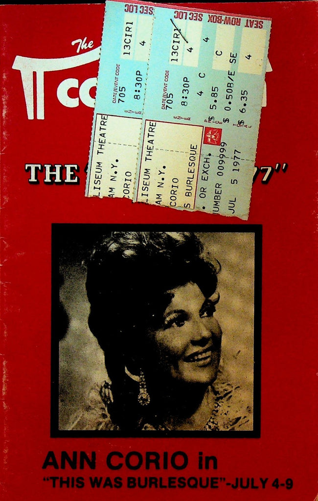 This Was Burlesque Playbill 1977 Ann Corio Georgette Dante Lee Davis0