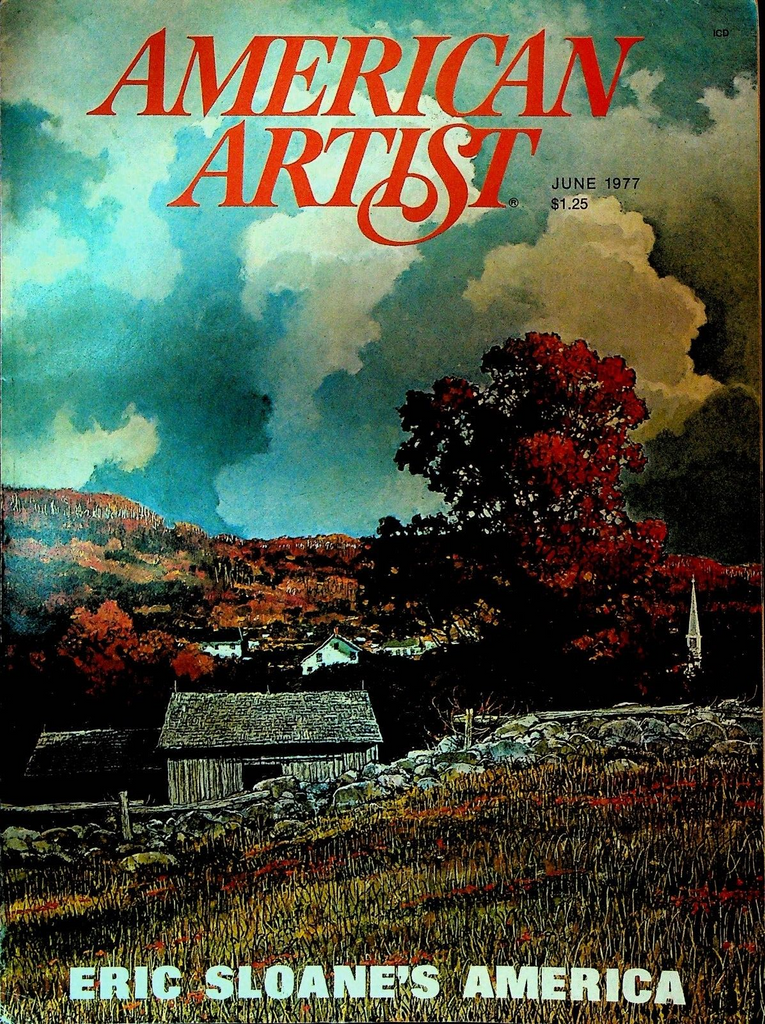 American Artist Magazine June 1977 Eric Sloane JMW Turner Mortimer Wilson