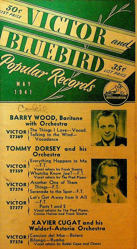 RCA Victor Bluebird Popular Records Brochure May 1941 Tommy Dorsey Barry Wood