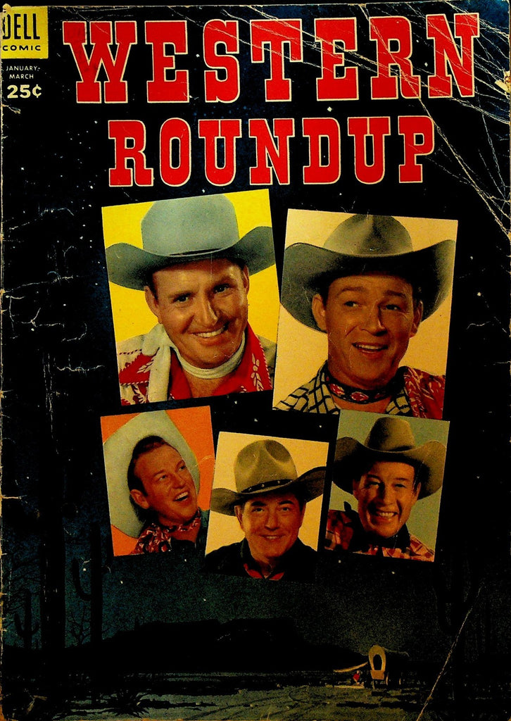 Western Roundup 5 Dell Comics 1954 Roy Rogers Gene Autry Wild Bill Elliott0