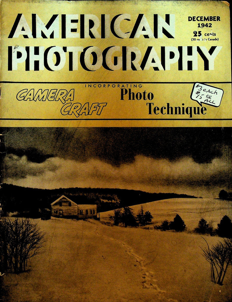 American Photography Magazine December 1942 WWII Jerome Krimke Edward Crossett0