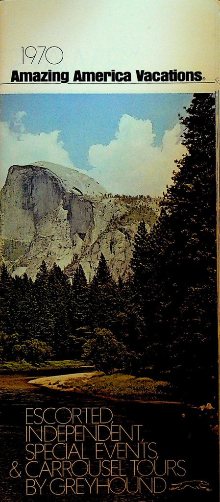 Amazing America Vacations 1970 Booklet Greyhound w Mailer0