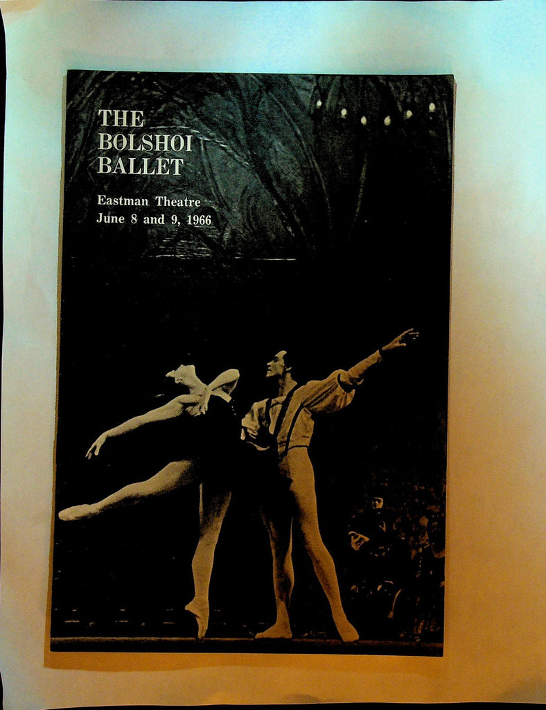 The Bolshoi Ballet Program June 1966 Eastman Theatre Swan Lake Raymonda0