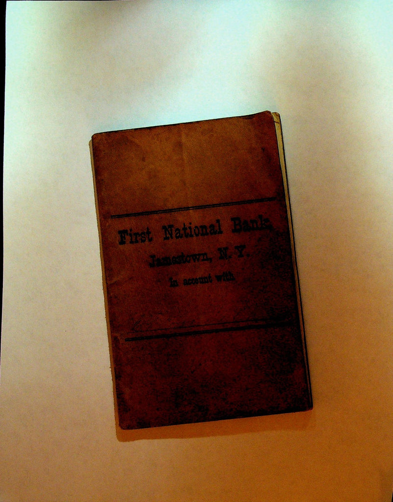 Jamestown NY First National Bank Account Ledger Book 1870s BF Fowler0