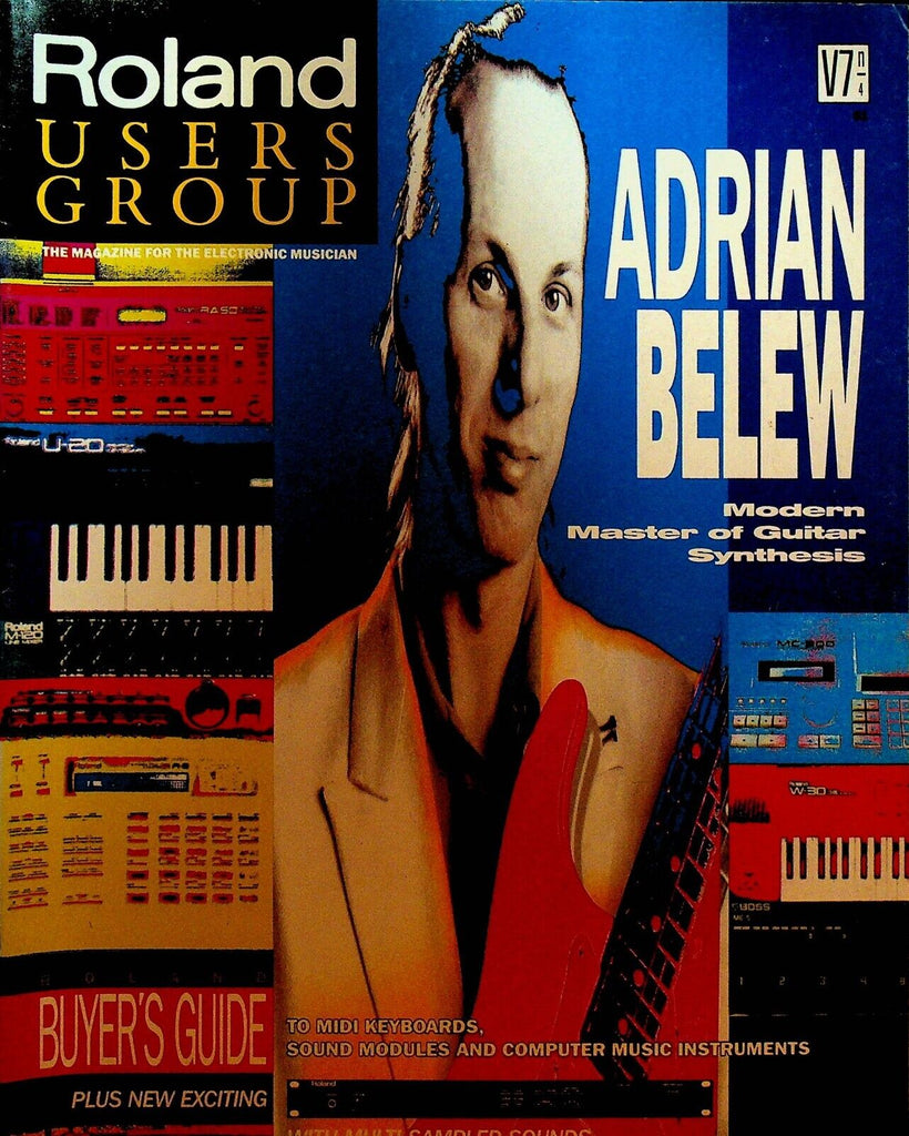 Roland Users Group Magazine V7 #4 1989 Adrian Belew Paul Richardson
