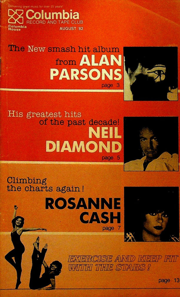 Columbia Record & Tape Club Catalog August 1982 Neil Diamond Rosanne Cash0