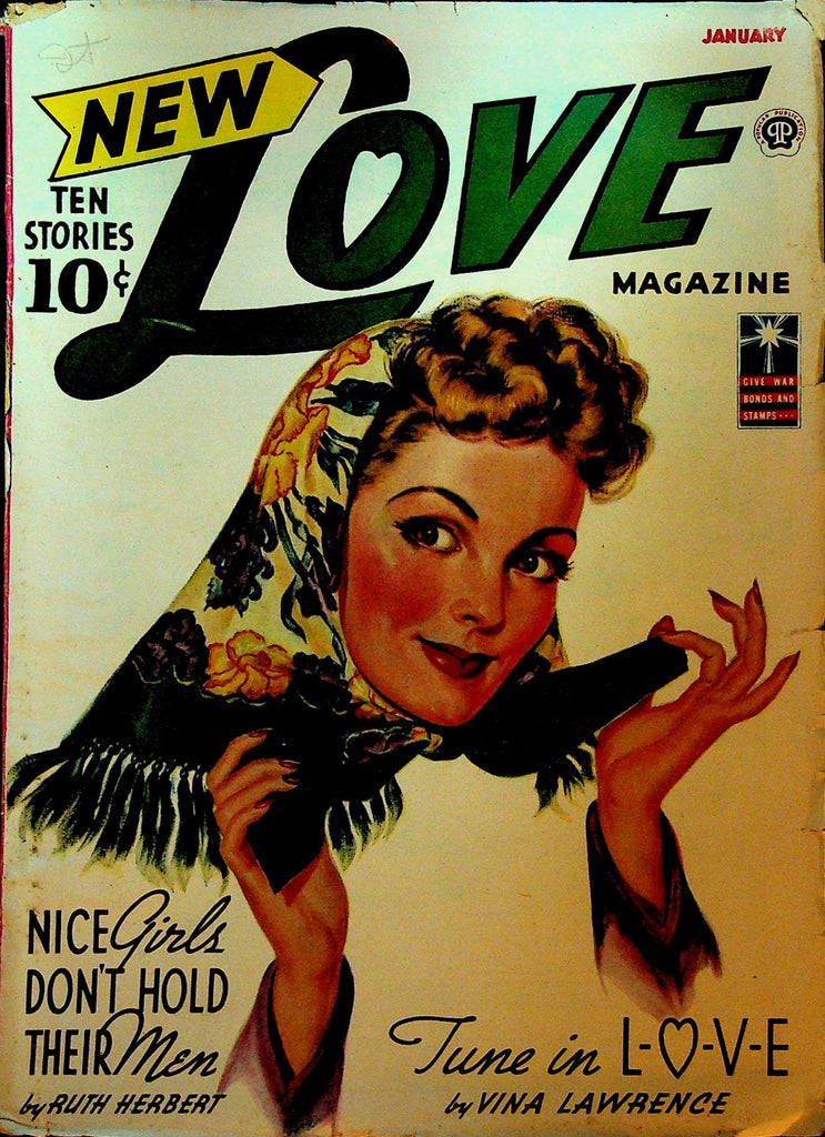 New Love Magazine Pulp January 1943 Ruth Herbert Vina Lawrence Hope Campbell0