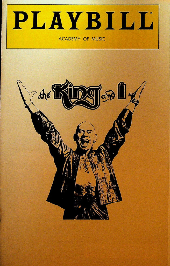 The King and I Playbill August 1981 Yul Brynner Kate Hunter Brown David Chan0