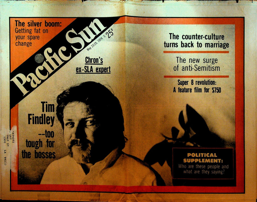 Pacific Sun Newspaper May 23 1974 Tim Findley Anti-Semitism Stephanie von Buchau0