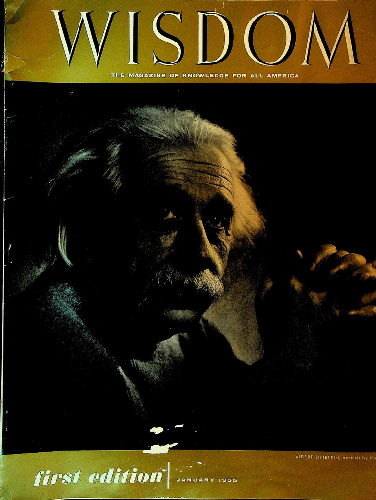 Wisdom Magazine January 1956 First Issue Albert Einstein Carl Sandburg0