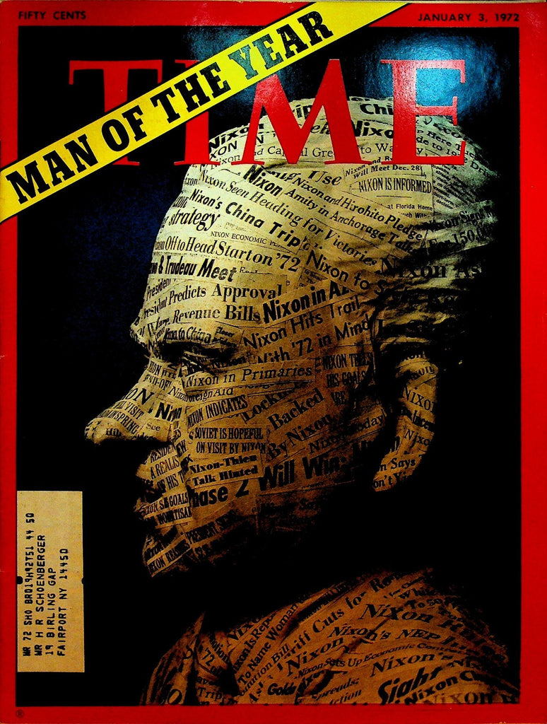 Time Magazine January 3 1972 Richard Nixon Man of the Year The Troubles0